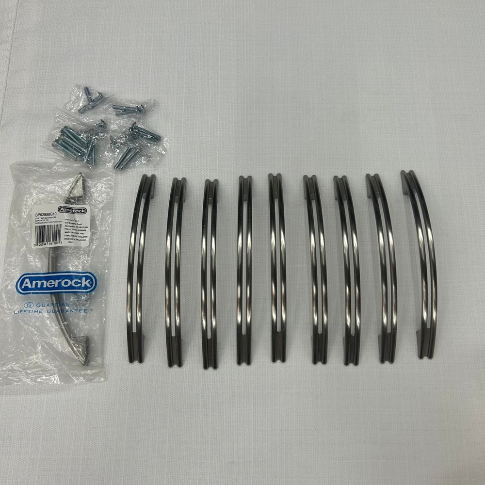 Amerock Allison Value Cabinet Drawer Pulls 10 Pack Satin Nickel 5in BP52998G10